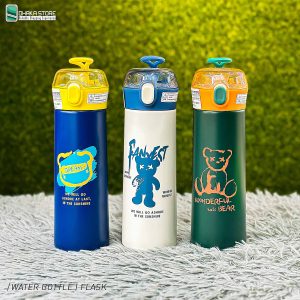 Baby Water Bottle, vacuum flask,Dhaka Store,SS Water Bottle, flask,Pipe Flask, Sport Water Bottle, Baby Flask with straw - 500ml, water bottle